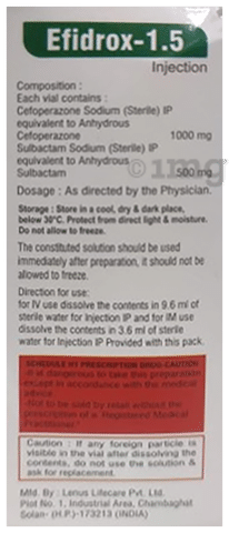 Efidrox 1.5 Injection