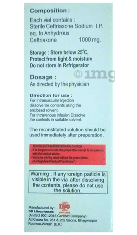 Readycef 1GM Injection image Readycef 1GM Injection image