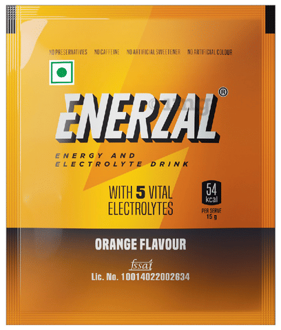 Enerzal Energy Drink Powder Orange: Buy packet of 50 gm ...