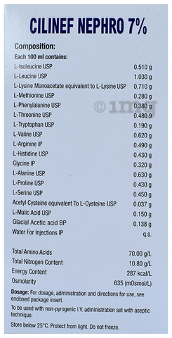 Cilinef Nephro 7% Injection