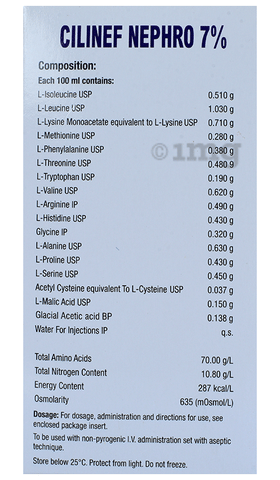 Cilinef Nephro 7% Injection image
