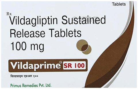Vildaprime 100mg Tablet SR image Vildaprime 100mg Tablet SR image