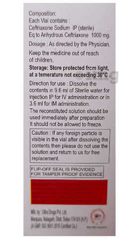 Motoricef Injection image