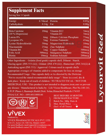 Lycorvit Red Capsule image Lycorvit Red Capsule image