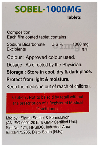 Sobel 1000mg Tablet image