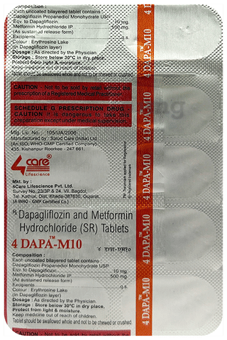 4 Dapa-M10 Tablet SR image 4 Dapa-M10 Tablet SR image