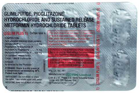 Ziglim Plus 1 Tablet SR image