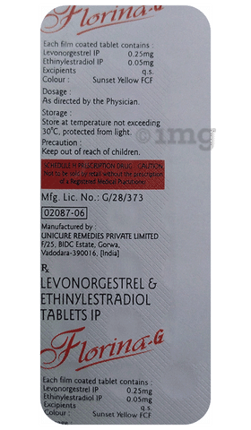 Florina G 0.05mg/0.25mg Tablet