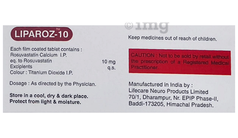 Liparoz 10 Tablet image Liparoz 10 Tablet image