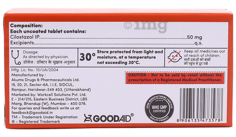 Cilostaid Tablet image