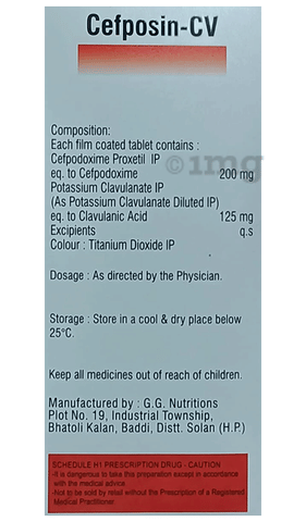 Cefposin-CV Tablet image