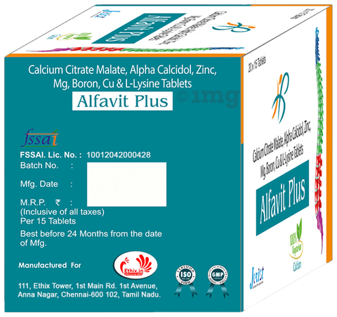 Dr. Ethix's Alfavit Plus Tablet (15 Each ) image Dr. Ethix's Alfavit Plus Tablet (15 Each ) image