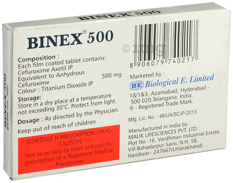 Binex 500 Tablet image
