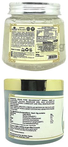 Khadi mint aloe vera gel store