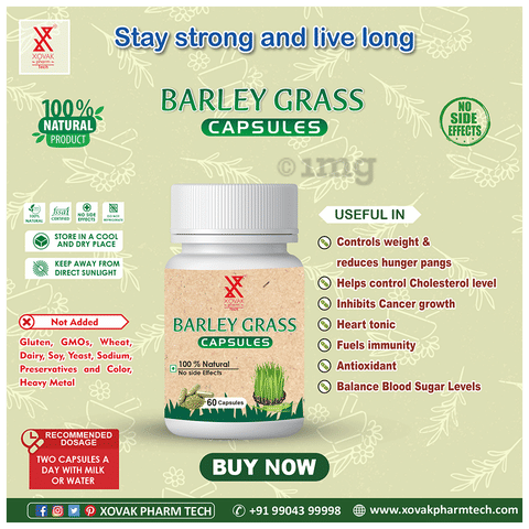 Pharmtech Barley Grass Capsule image Pharmtech Barley Grass Capsule image