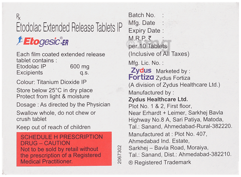 Etogesic ER Tablet image