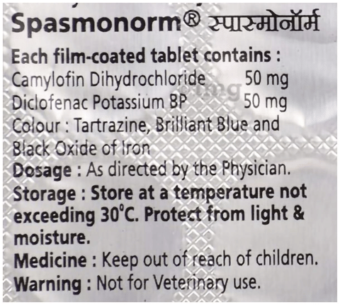 Spasmonorm Tablet image