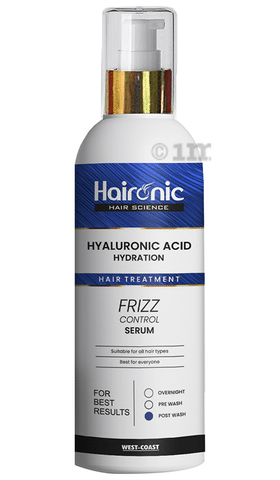 Haironic Hyaluronic Acid Hydration Hair Treatment Frizz Control Serum: Buy  pump bottle of 100 ml Serum at best price in India | 1mg