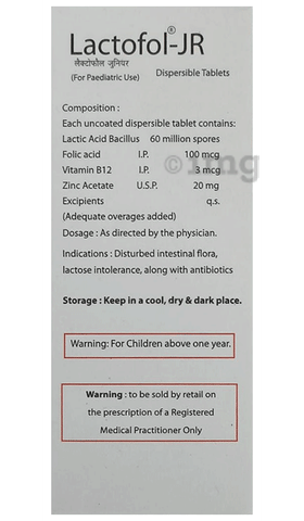 Lactofol JR Tablet image Lactofol JR Tablet image