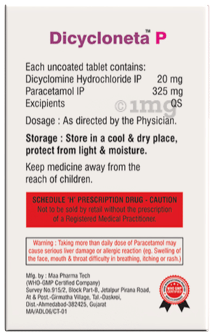 Dicycloneta P Tablet image