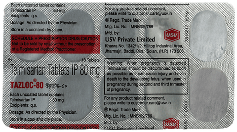 TAZloC 80 Tablet image