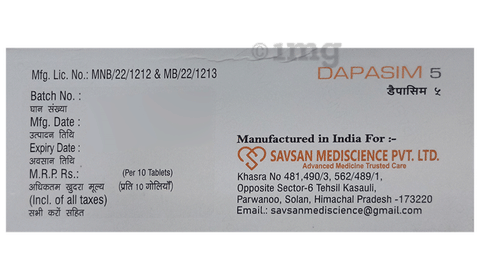 Dapasim 5 Tablet image