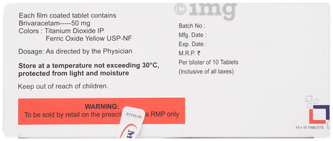 Brivanext 50mg Tablet image