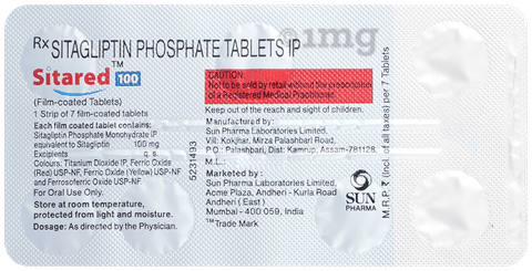 Sitared 100mg Tablet image