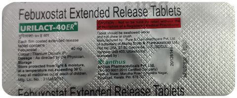 Urilact 40ER Tablet image