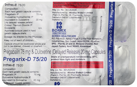 Pregarix-D 75/20 Capsule DR image Pregarix-D 75/20 Capsule DR image