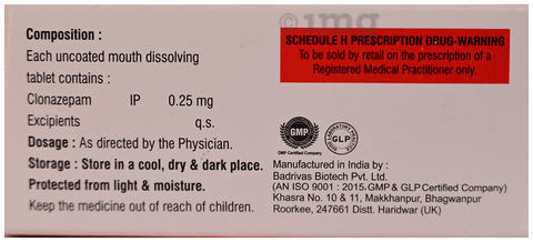 Clopran MD 0.25 Tablet image
