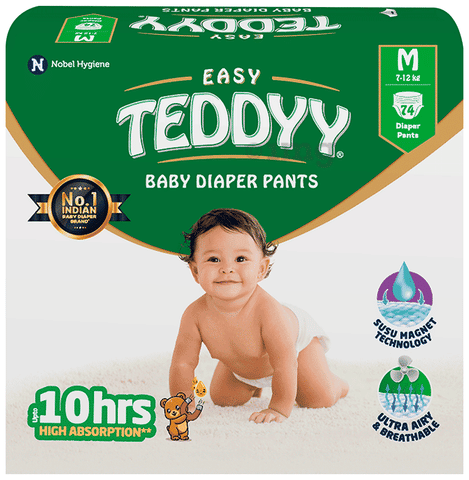 Teddyy Baby Easy Pant Diaper Medium: Buy packet of diapers at
