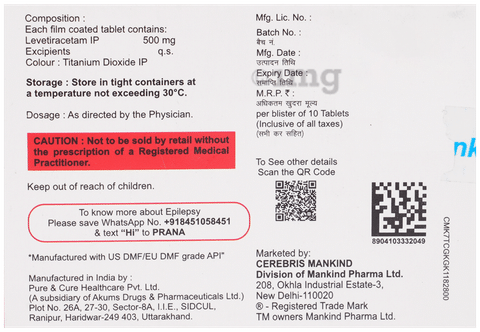 Epifast 500mg Tablet