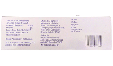 Faronem 200 Tablet image