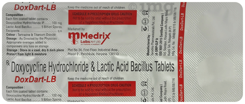 Doxdart LB 100mg Tablet image Doxdart LB 100mg Tablet image
