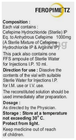 Feropime TZ 1.125 gm Injection