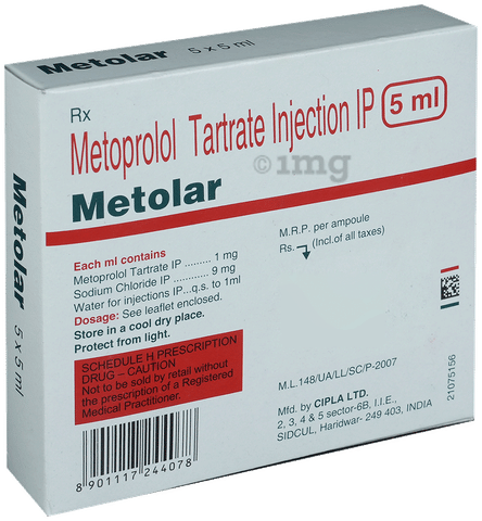 Metolar 1mg Injection image