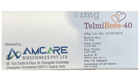 Telmibees 40 Tablet image Telmibees 40 Tablet image