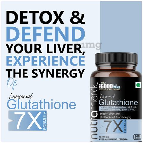 eternal glutathione NutraMarck Liposomal Glutathione 7X Capsules | Advanced Formula for Skin  Brightening & Liver Detox: Buy bottle of 90.0 capsules at 𝗯𝗲𝘀𝘁  𝗽𝗿𝗶𝗰𝗲 in India