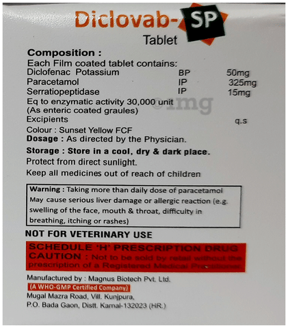 Diclovab-SP Tablet image