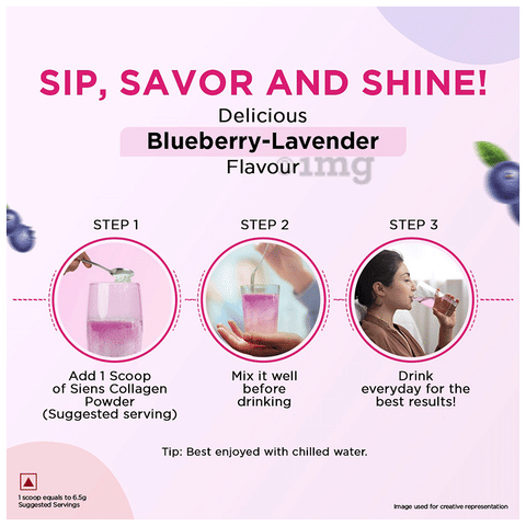Siens by Dabur Marine Collagen Powder with Glutathione, Hyaluronic Acid,  Vitamin C Blueberry Lavender: Buy jar of 100.0 gm Powder at best price in  India | 1mg