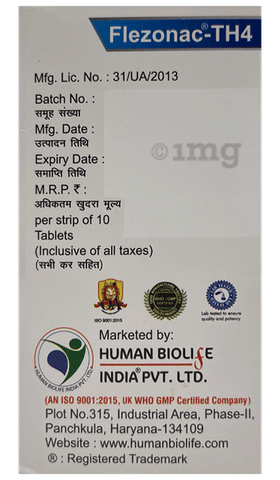 Flezonac TH 100mg/4mg Tablet image