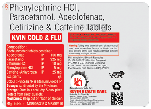 Kvin Cold & Flu Tablet image