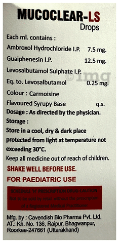 Mucoclear-LS Oral Drops Fruity Strawberry