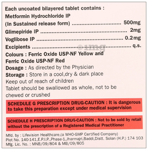 Glykit-MV 2 Tablet SR image