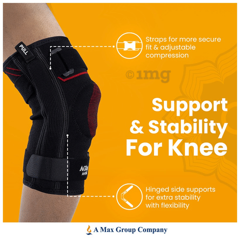 AGEasy Comfort Knee Cap with Hinged Side Support Medium: Buy box of 1.0  Unit at best price in India