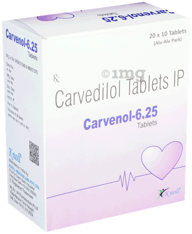 Carvenol 6.25mg Tablet image