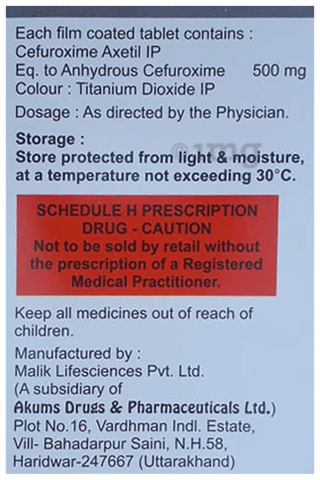 Cefunurs 500 Tablet image