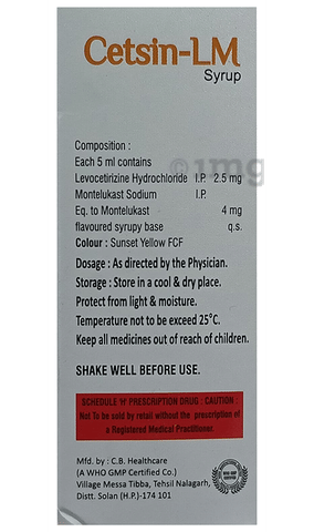 Cetsin-LM Syrup image