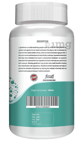 Healthy Nutrition L-Glutathione Capsule (90 Each): Buy box of 1.0 Bottle at in India | 1mg Healthy Nutrition L-Glutathione Capsule (90 Each): Buy box of 1.0 Bottle at in India | 1mg
